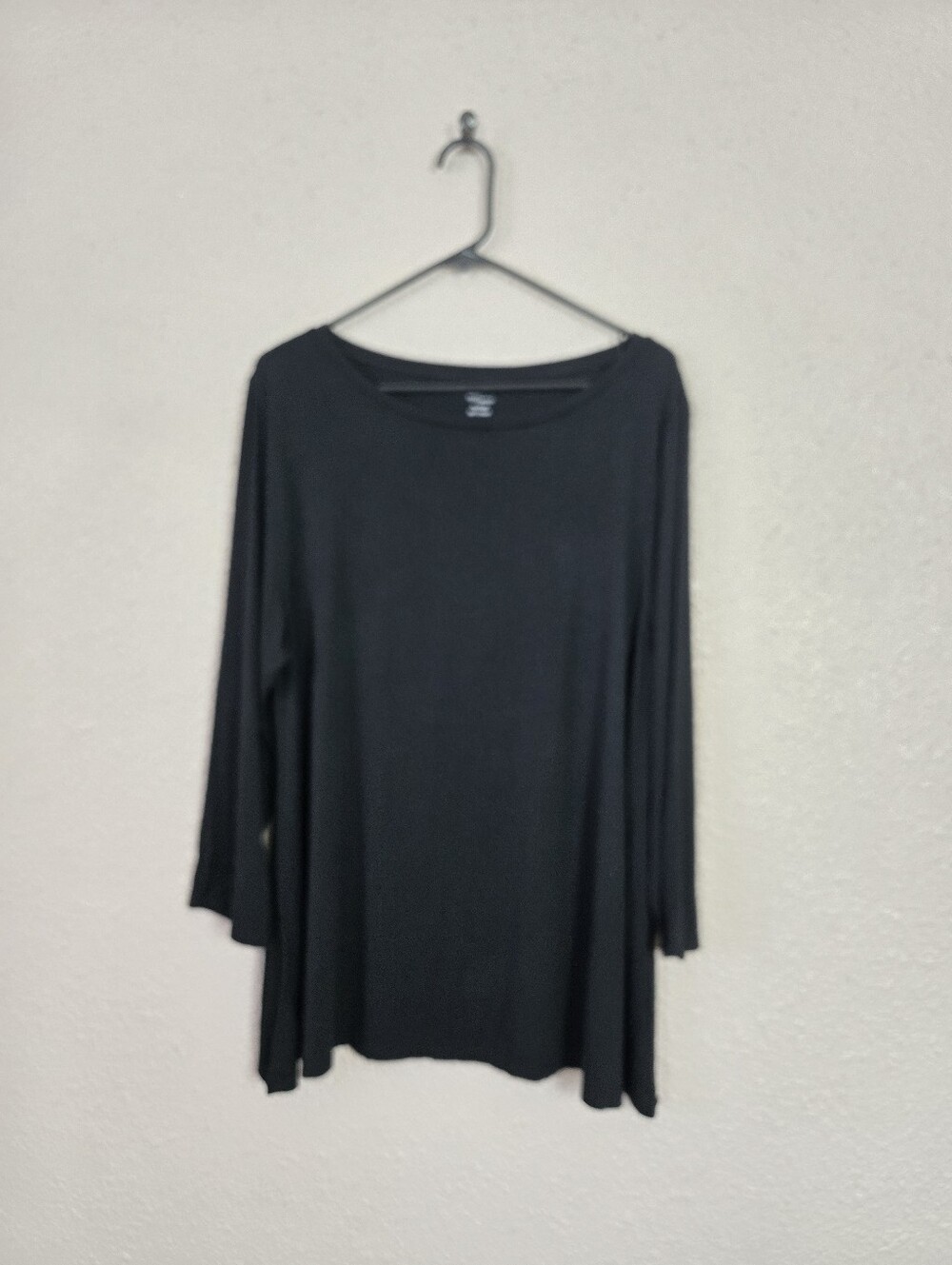 Daily Ritual Womens Black Long Sleeve T-Shirt Plus Size XXL New #2B2457